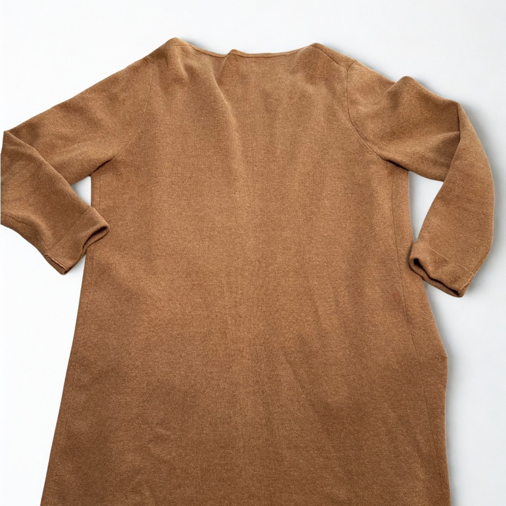 J. Crew Factory Vanessa Sweater Blazer Coatigan Camel Size Medium - Picture 2 of 4